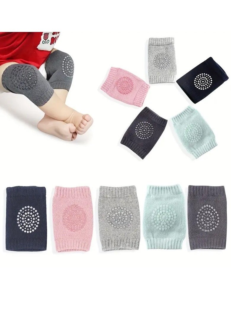 Gonice - 5 colors Soft Elastic Knee and Elbow Brace Pads for Babies and Toddlers - Image 1