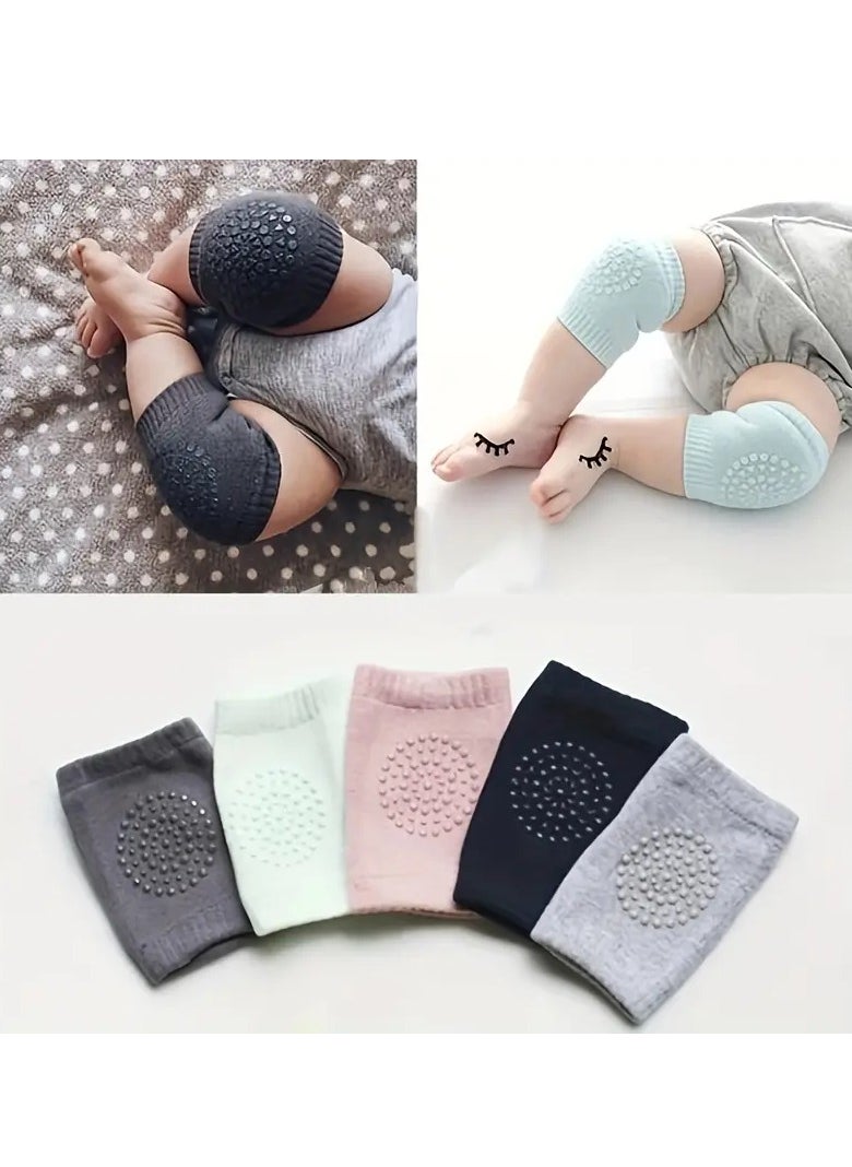 Gonice - 5 colors Soft Elastic Knee and Elbow Brace Pads for Babies and Toddlers - Image 1