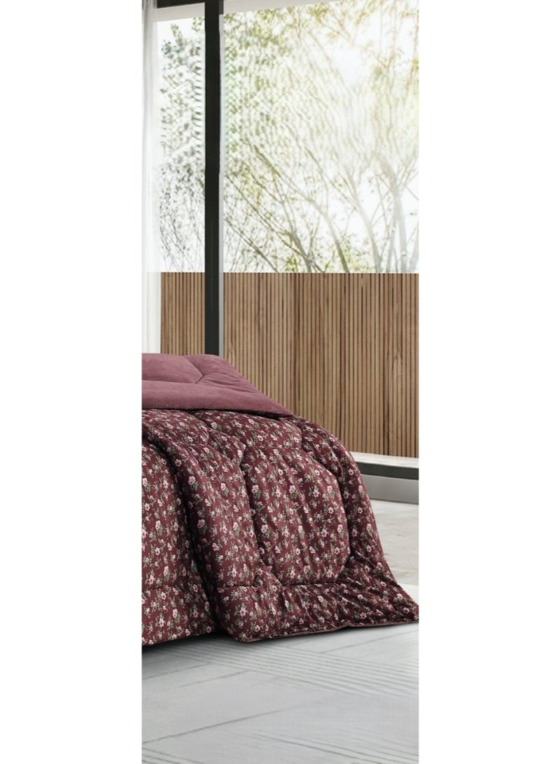 Horse Double bedspread made of soft velvet and fur with a floral design to provide you with warmth and comfort - Image 4