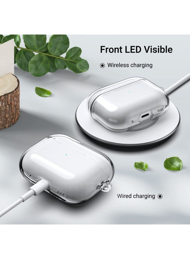 ANYOGRO Anyong AirPods 2 Pro Case, Clear Soft TPU Protective Cover with Cleaning Pen , Anti-Scratch & Anti-Fingerprint ,Front LED Visible,  for Apple AirPods 2 Pro Generation (2022） - Image 3