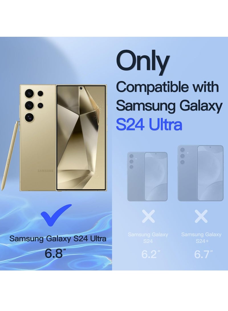 BORTONY Samsung Galaxy S24 Ultra 2-Pack Privacy Screen Protector with 2-Pack Camera Lens Protector Anti-Spy Flexible Privacy Protective Tempered Glass For Samsung Galaxy S24 Ultra - Image 2