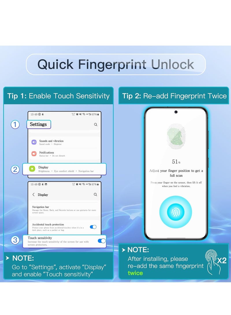BORTONY Samsung Galaxy S24 Ultra 2-Pack Privacy Screen Protector with 2-Pack Camera Lens Protector Anti-Spy Flexible Privacy Protective Tempered Glass For Samsung Galaxy S24 Ultra - Image 4