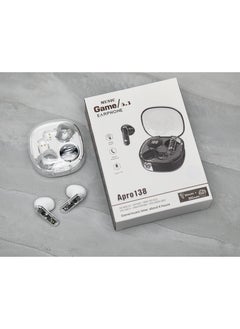Generic Bluetooth Headset Wireless Noise Cancelling Semi-In-Ear Sports Running White for iPhone, Android  - Image 2