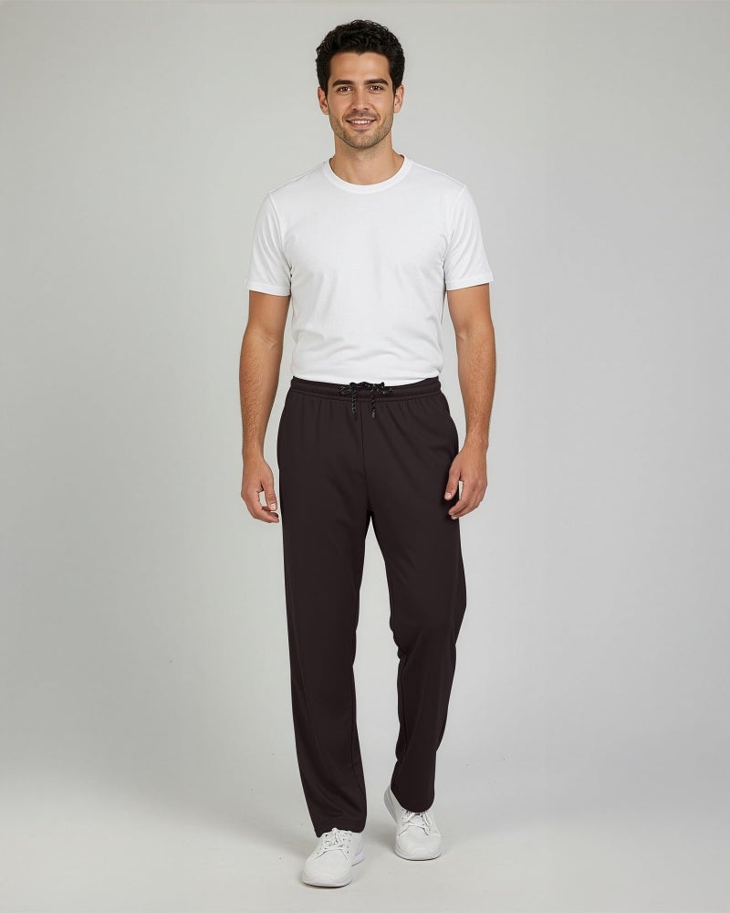 REALESSENTIALS Real Essentials 3 Pack: Men's Mesh Open Bottom Sweatpants Gym Active Athletic Workout Casual Pants with Pockets - Set 8, XXL - Image 3