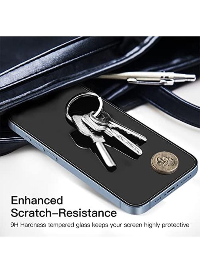 جي تيك واقي شاشة لهاتف آيفون 14 مقاس 6.1 بوصة، طبقة زجاجية مقواة، عبوة من 3 قطع - Image 4