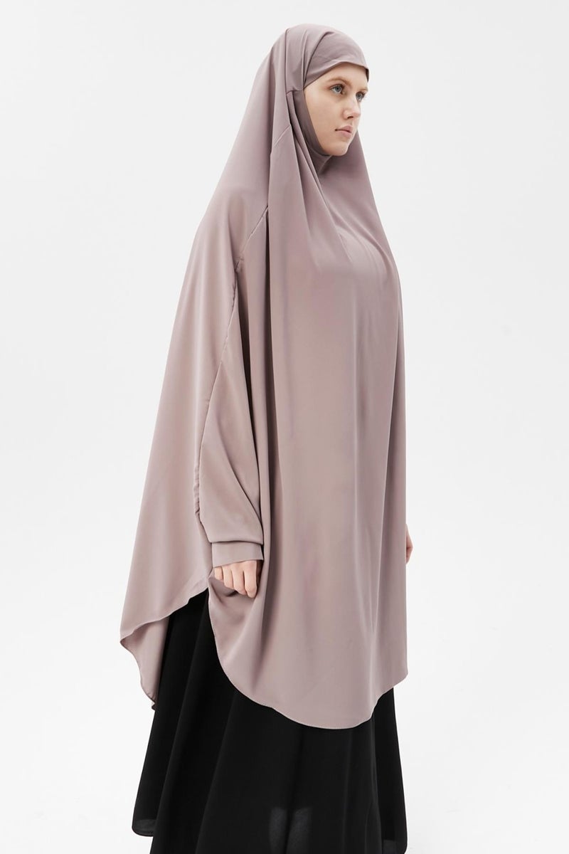 Altobeh Women's Hijab Medina Silk Sheet Top with Veil Soufflé Hijab - Image 4