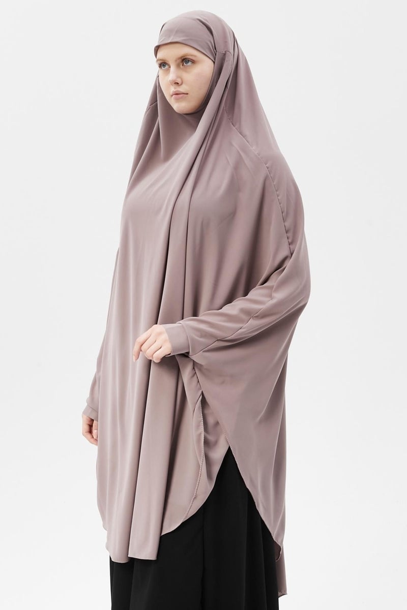 Altobeh Women's Hijab Medina Silk Sheet Top with Veil Soufflé Hijab - Image 3