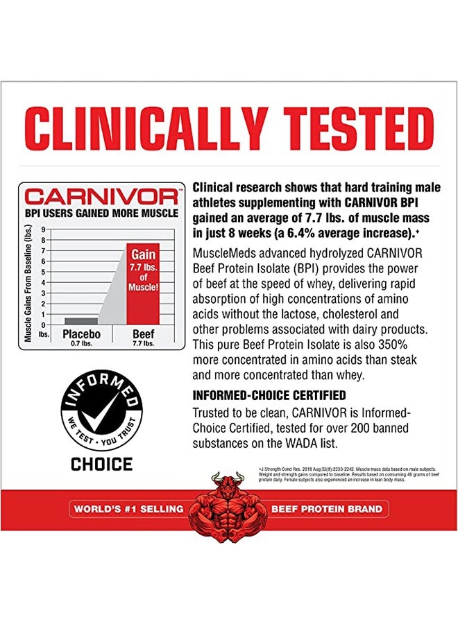 Carnivor Beef Protein Isolate Chocolate 7.47Lbs - 100 Servings