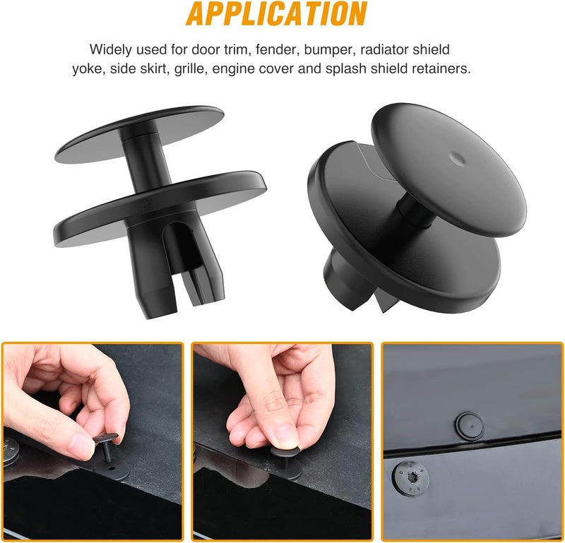 GOOACC 120PCS Car Bumper Retainer Clips & Fasteners Kit - Image 5