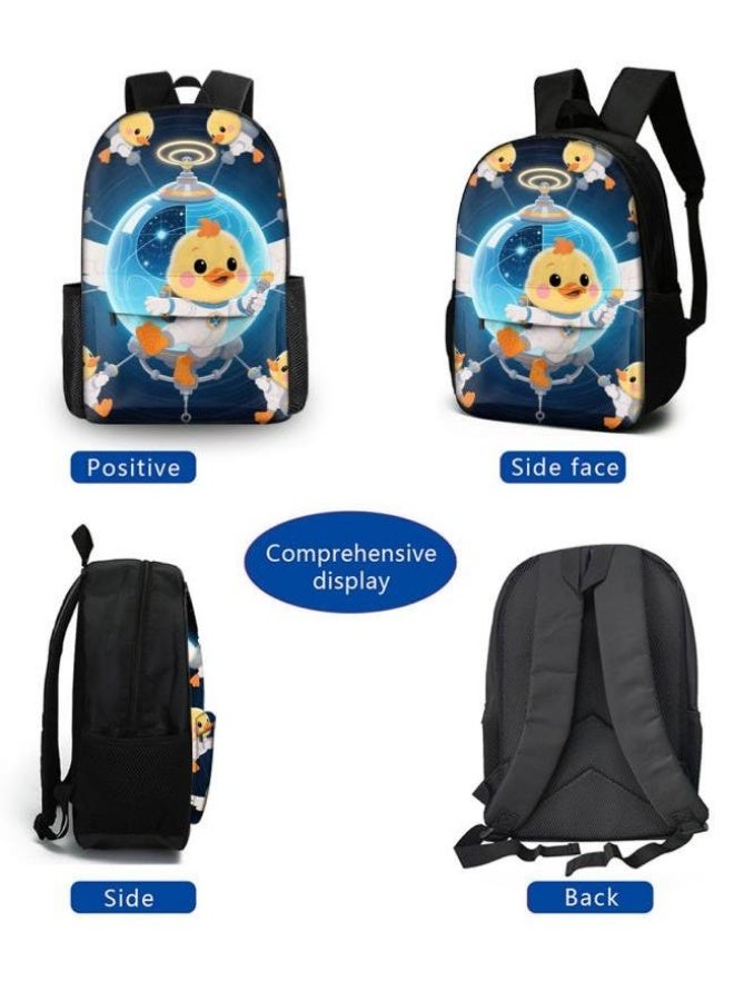 واضح من النار حقيبة ظهر + حقيبة يد + حقيبة قرطاسية | هدية موسم العودة إلى المدرسة / عطلة | مجموعة حقيبة كرتونية من ثلاث قطع، سهلة التعامل مع المناسبات المختلفة (الطلاب والأطفال ونزهات الأصدقاء وتسلق الجبال والمدرسة وما إلى ذلك) - 40 - Image 3