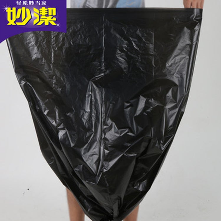 Miaojie Business Garbage Bag Medium Thickened El Property Black Plastic Bag 80*100Cm10 Large Capacity - Image 4