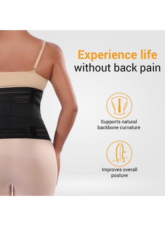 AHC Post Pregnancy Maternity Abdominal Belt/Band For Tummy Reduction, Slimming Waist, Lower Back Pain Relief After Delivery C Section (Free Size, Black) - Image 2