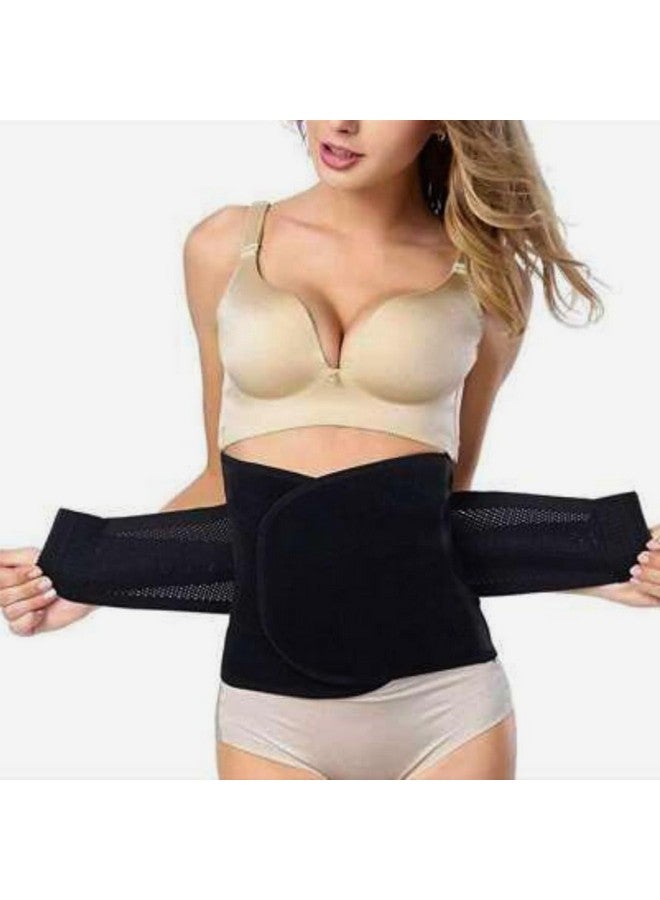 AHC Post Pregnancy Maternity Abdominal Belt/Band For Tummy Reduction, Slimming Waist, Lower Back Pain Relief After Delivery C Section (Free Size, Black) - Image 1