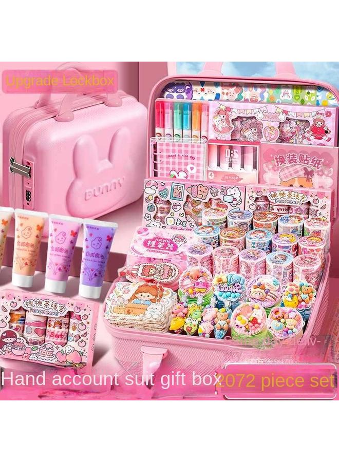Bluejw Hand Account Suit Gift Box Cute High Color Value Hand Account Book Girl's Toy Cream Gel Goo Card Suit Deluxe Edition Sticker - Image 2