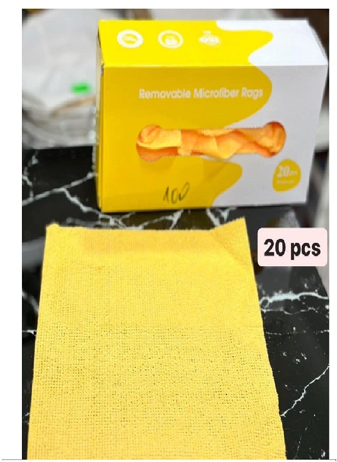 Marrkhor Microfiber Tissue Cloth box, Cleaning Towel, Reusable and Washable, Assorted Color  - Image 1