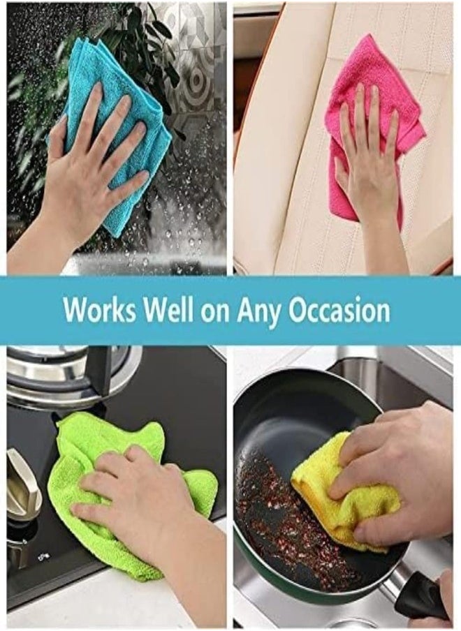 Marrkhor Microfiber Tissue Cloth box, Cleaning Towel, Reusable and Washable, Assorted Color  - Image 3