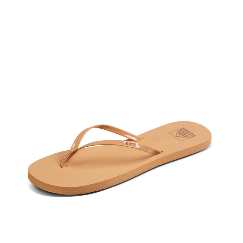 Reef Bliss Nights Womens Flip Flop, Super Lightweight and Soft Footbed, Thin Strap Beach Sandal, Natural Patent, 9 - Image 1