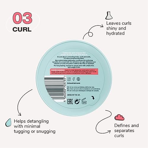 Imbue Curl Empowering Crme Gel 67 fl oz Curl Enhancing Styling Gel for Curly Hair Edge Control and Soft Styles Curly Girl Compliant Vegan - Image 5