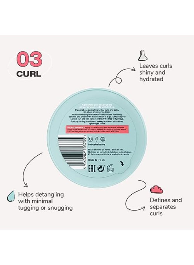 Imbue Curl Empowering Crme Gel 67 fl oz Curl Enhancing Styling Gel for Curly Hair Edge Control and Soft Styles Curly Girl Compliant Vegan - Image 4