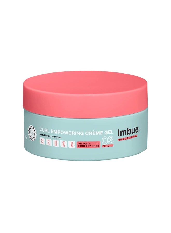 Imbue Curl Empowering Crme Gel 67 fl oz Curl Enhancing Styling Gel for Curly Hair Edge Control and Soft Styles Curly Girl Compliant Vegan - Image 3