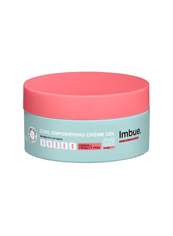 Imbue Curl Empowering Crme Gel 67 fl oz Curl Enhancing Styling Gel for Curly Hair Edge Control and Soft Styles Curly Girl Compliant Vegan - Image 1