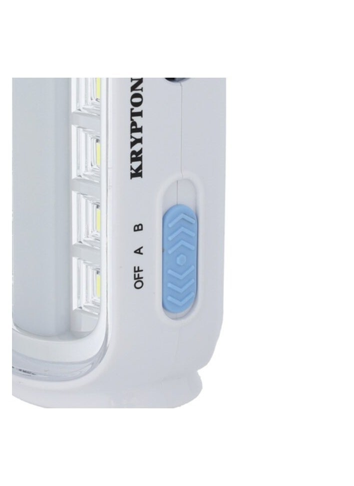 كريبتون فانوس LED قابل لإعادة الشحن من كريبتون، KNE5184 - بطارية الرصاص الحمضية القابلة لإعادة الشحن بقدرة 900 مللي أمبير في الساعة، 24 قطعة LED عالية السطوع، وقت عمل 3 ساعات، مقبض حمل، مثالي للاستخدام الداخلي والخارجي  - Image 4