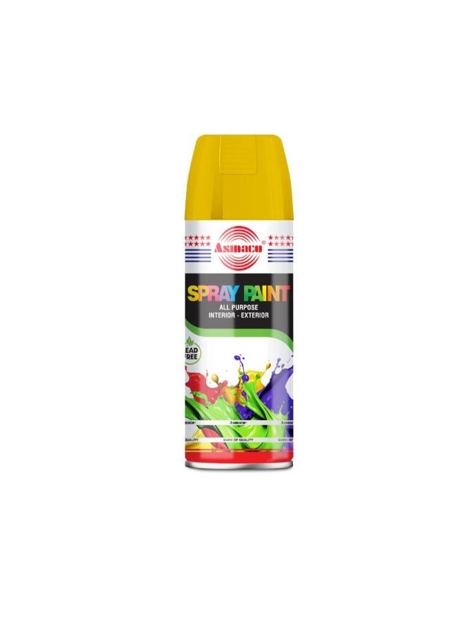 Asmaco Spray Paint - Honey Yellow - 400 Ml - Set of 01
