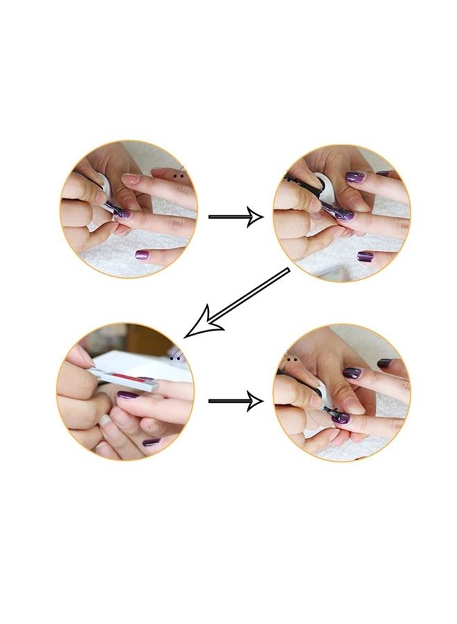 WOKOTO 5Pcs Nail Magnet Tool Set With Double Head Flower Design Nail Magnet Pens And Strong Magnet Stick For Cat Eye Gel Polish Nail Art (MJB076) - Image 3
