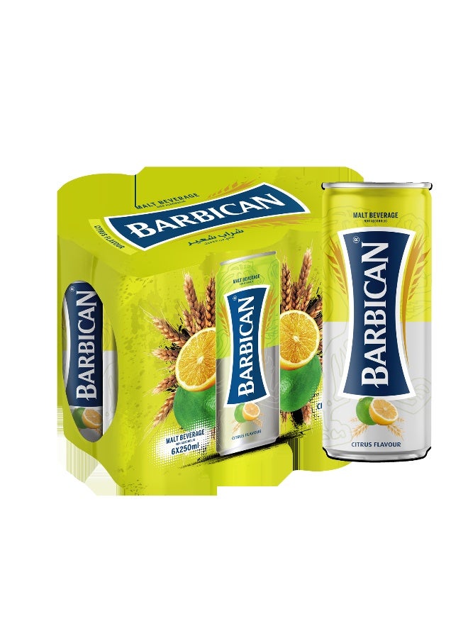 Barbican باربيكان بنكهة الحمضيات غير الكحولية 250 مل في علبة × 24 عبوة - Image 4