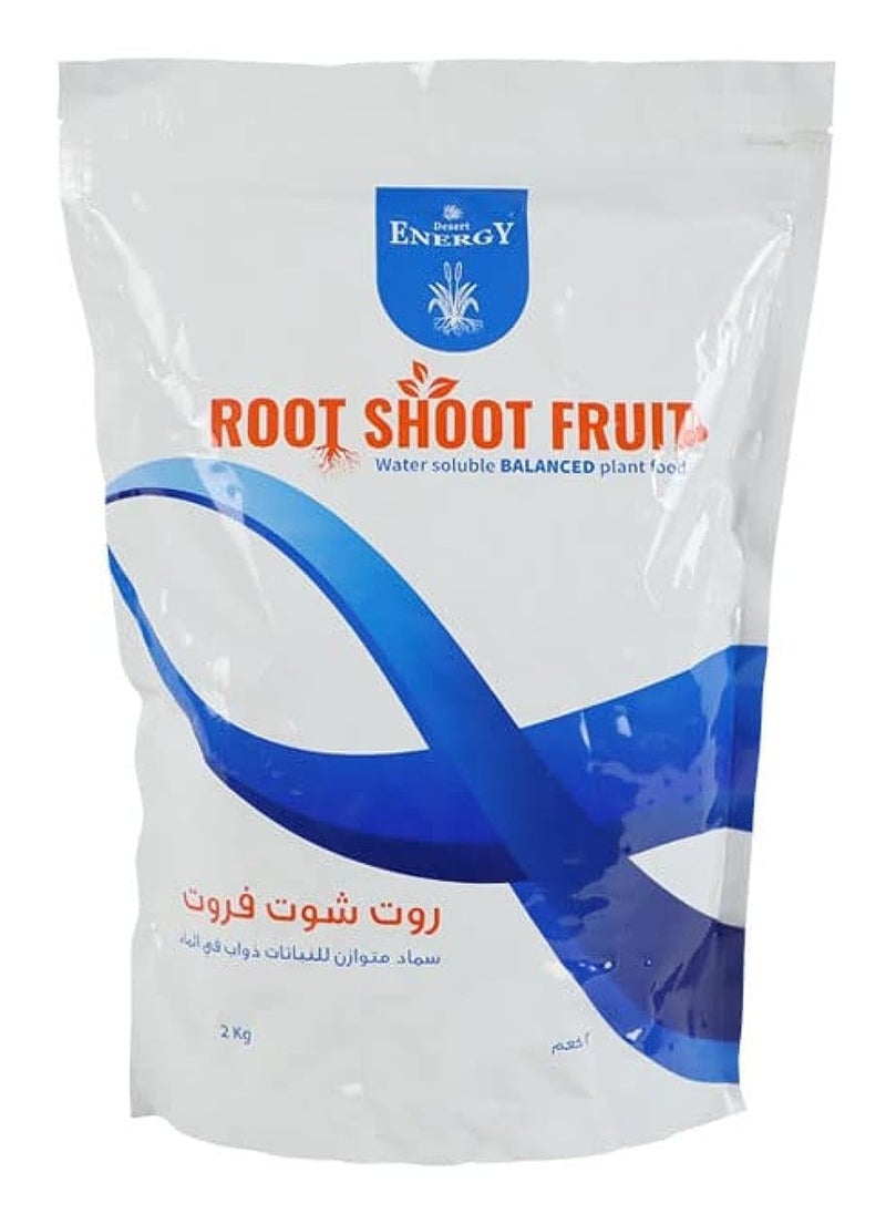 DESERT ENERGY Root Shoot Fruit NPK 20 20 20 Water Soluble Fertilizer 500g For All Indoor/Outdoor Plants  - Image 1