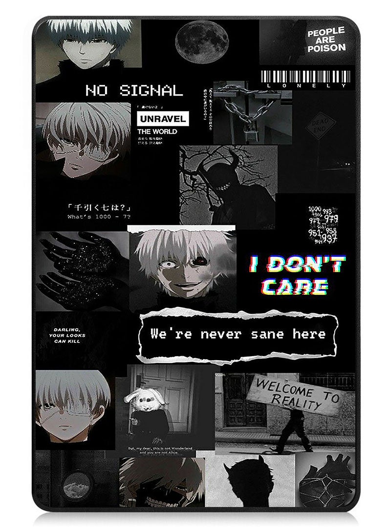 Theodor Protective Flip Case For Xiaomi Redmi Pad SE With Trifold Stand Auto Wake Sleep Shockproof Cover We're Never Sane Here - Image 1