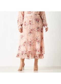 2Xtremz 2Xtremz All-Over Floral Print Skirt with Elasticated Waistband  - Image 2