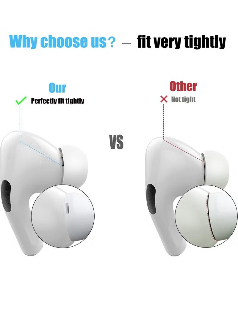 REACLOUD [3 Pairs] Replacement Ear Tips for Airpods Pro and Airpods Pro 2nd Generation with Noise Reduction Hole, Silicone Ear Tips for Airpods Pro with Portable Storage Box and Fit in The Charging Case(S/M/L) - Image 5