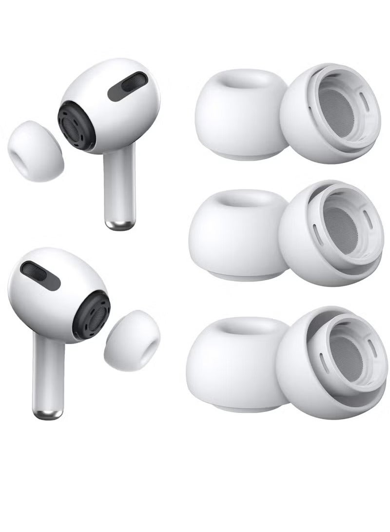 REACLOUD [3 Pairs] Replacement Ear Tips for Airpods Pro and Airpods Pro 2nd Generation with Noise Reduction Hole, Silicone Ear Tips for Airpods Pro with Portable Storage Box and Fit in The Charging Case(S/M/L) - Image 1