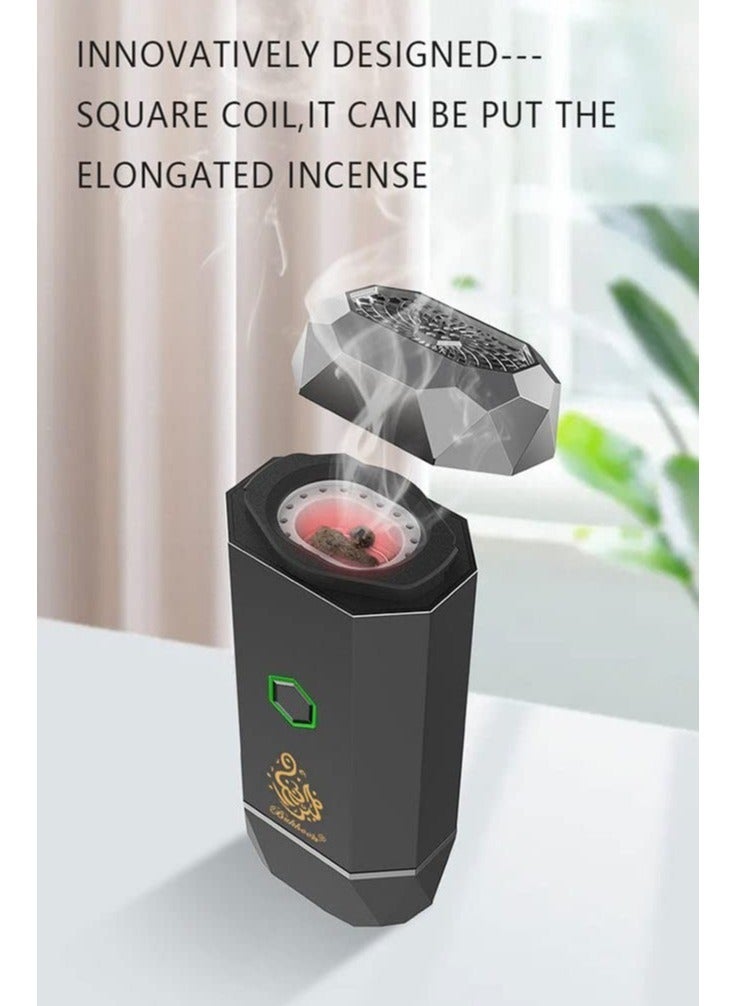AquArabia - Electric incense burner for hair incense burner multi-color (black) - Image 4