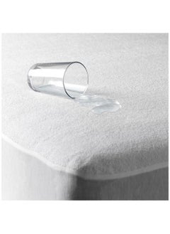 AKD A two-in-one mattress protector and sealant that prevents leakage and is comfortable because it contains two layers, the inner is plastic and the outer is a soft, circular towel, size 140 by 200 cm.  - Image 2