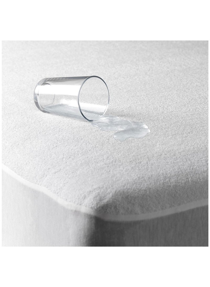 AKD - A two-in-one mattress protector and sealant that prevents leakage and is comfortable because it contains two layers, the inner is plastic and the outer is a soft, circular towel, size 140 by 200 cm. - Image 1