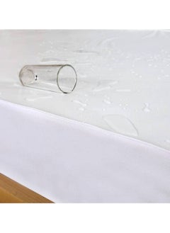 AKD A two-in-one mattress protector and sealant that prevents leakage and is comfortable because it contains two layers, the inner is plastic and the outer is a soft, circular towel, size 140 by 200 cm.  - Image 5