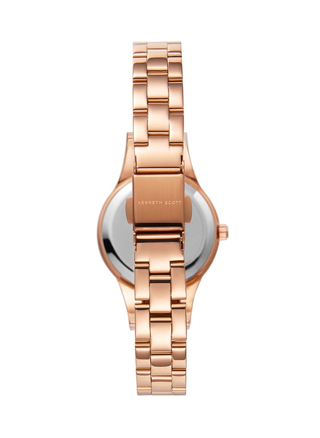 KENNETH SCOTT Women's Stainless Steel Analog Watch K22517-KBKW - 28 mm  - Image 3