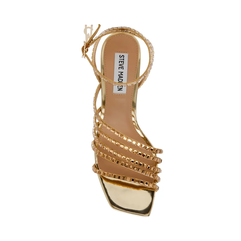 STEVE MADDEN  Alarah Gold Women's Sandals for Women | Best Price UAE