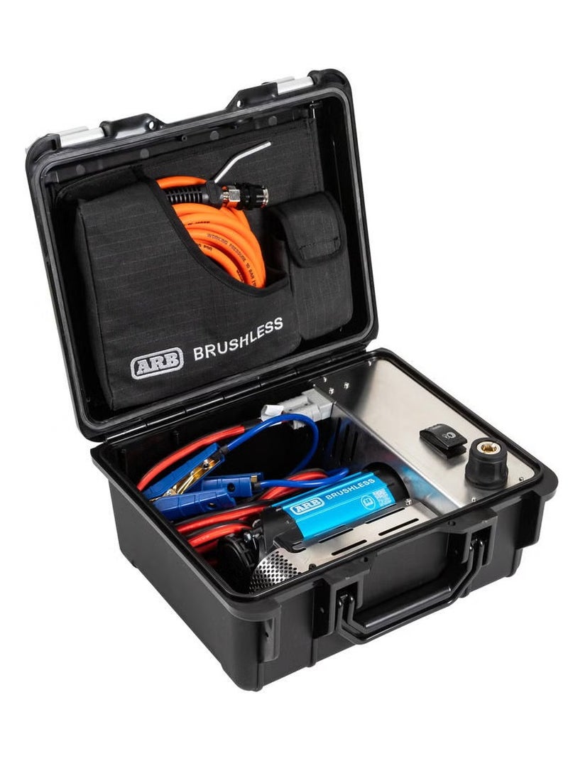ARB Brushless 12V Portable Air Compressor – 150 PSI Ultra Powerful Tire Inflator for Car, SUV & Truck, 4.59 CFM High Performance, Heavy Duty 4x4 Off-Road, Smart Cooling, IP67 with High-Impact Carry Case - CKBLP12 - Image 1