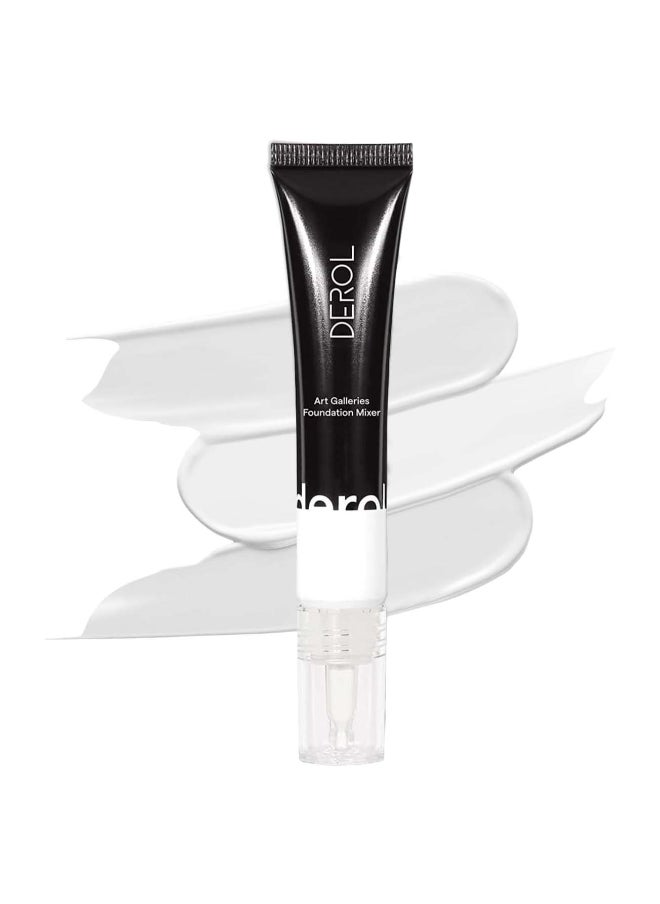 DEROL - Foundation Mixer, Foundation Adjusting Drops, Smooth and Light, Natural Undertone, Blends Easily with Foundation, Self Adjusting Foundation Mixer For Color Correction (01#White) - Image 1
