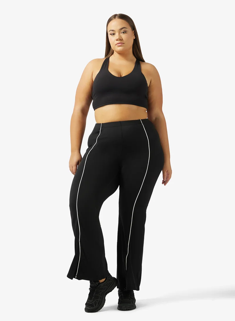 FRWD FRWD Plus High Rise Seamless Sculpting Flared Leggings