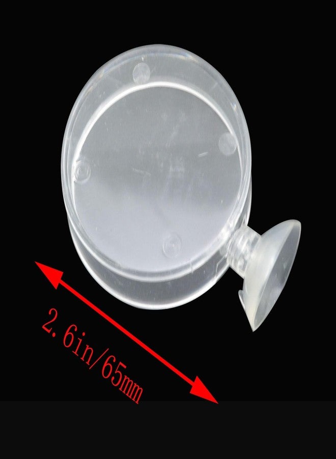 JCBIZ Transparent Feeding Bowl Acrylic Round Hollow Bowl 6.5cm with Suction Cup Feed Tray Tray for Aquarium Fish and Shrimp Adjustment - Image 3
