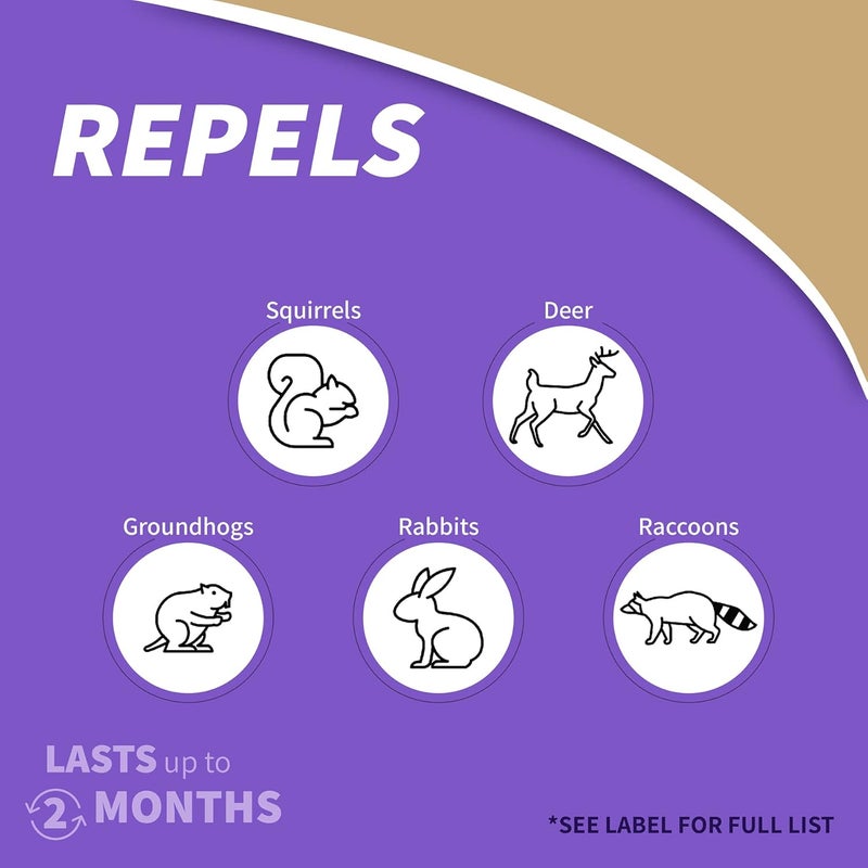 Bonide Repels-All Animal Repellent Granules, 6 lbs. Ready-to-Use Deer & Rabbit Repellent, Deter Pests from Lawn & Garden - Image 3