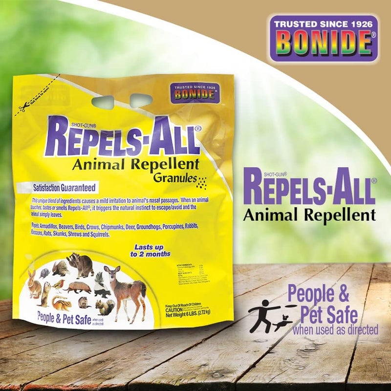 Bonide Repels-All Animal Repellent Granules, 6 lbs. Ready-to-Use Deer & Rabbit Repellent, Deter Pests from Lawn & Garden - Image 5