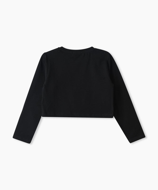 JELLIENE GIRLS CROP TOP MAKE YOUR LITTLE ONE LOOK EXTRA ADORABLE WITH THIS GRAPHIC - Image 2