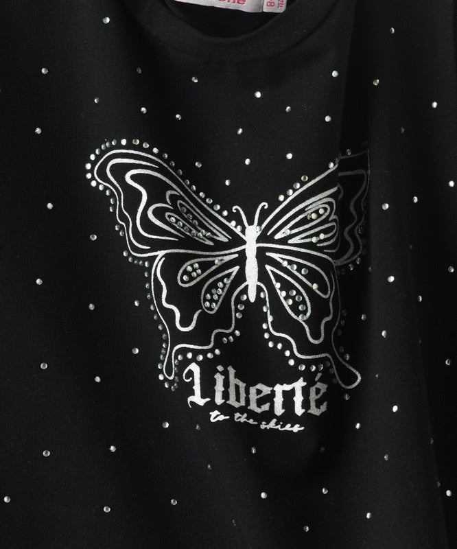 JELLIENE GIRLS CROP TOP MAKE YOUR LITTLE ONE LOOK EXTRA ADORABLE WITH THIS GRAPHIC - Image 3