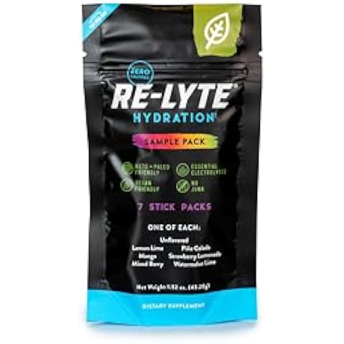 REDMOND Re-Lyte Hydration Electrolyte Powder Drink Mix Variety (7 Stick Packs) - Image 1