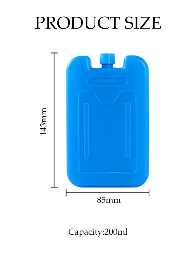 DUNISO 4 Pcs Ice Packs for Lunch Box，Reusable Ice Boxes，Cooler Bag For Keeping Food Fresh,Cooler Slim Freezer Packs,Lightweight Design for Easy Carrying(White and Blue) - Image 2